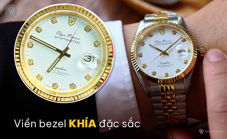 Olym Pianus OP89322AGSK-T viền bezel khía