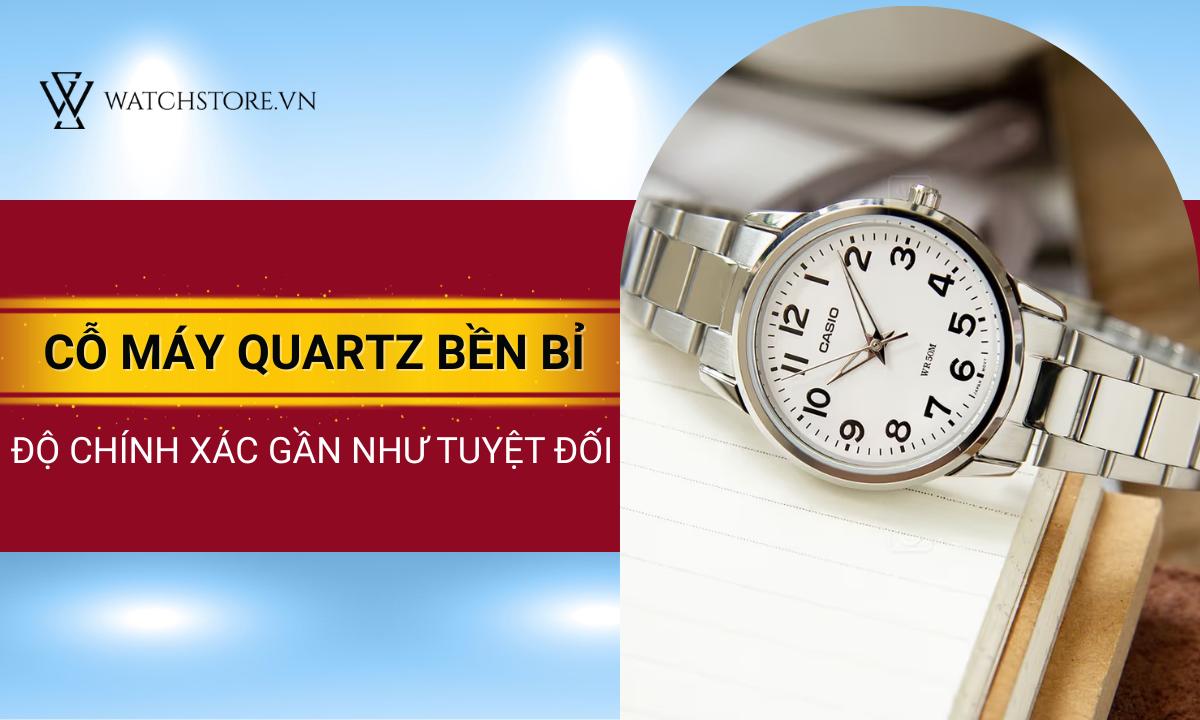 Thiết bị vận hành nhờ cỗ máy Quartz bền bỉ