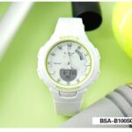 Casio 41.4mm Nữ BSA-B100SC-7ADR - Ảnh 4