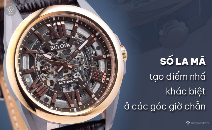 Bulova 98A165 số La Mã