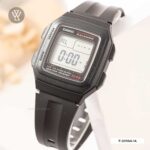 Casio 41 × 34 mm Nam F-201WA-1ADF - Ảnh 2