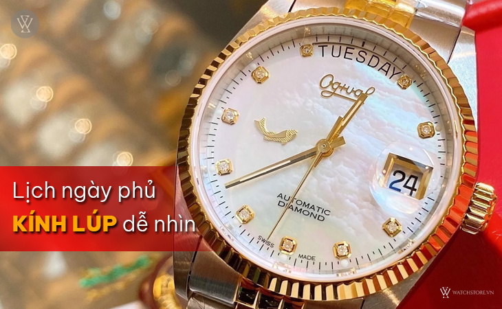 Ogival OG30328GSK-T lịch ngày kính lúp