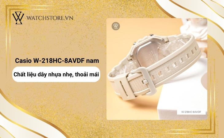 chất liệu của dây nhựa bền bỉ, không thấm mồ hôi