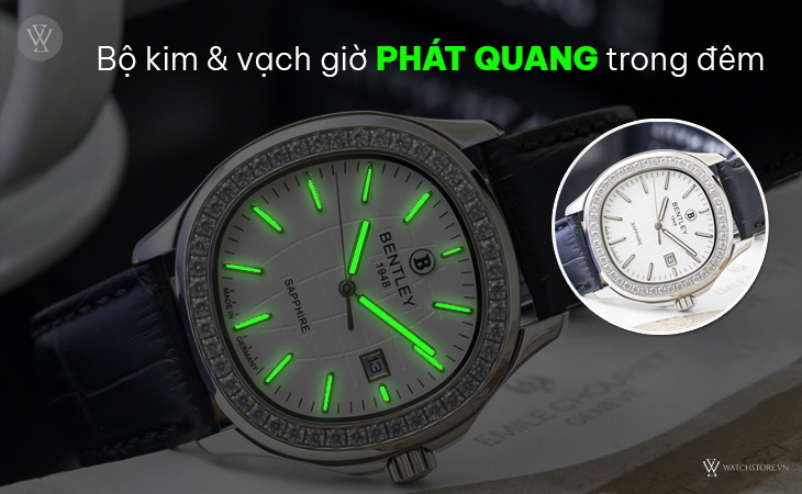 Bentley BL1869-101MWWB kim vạch phát quang