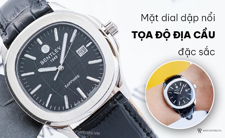 Bentley BL1869-10MWBB mặt dial tọa độ