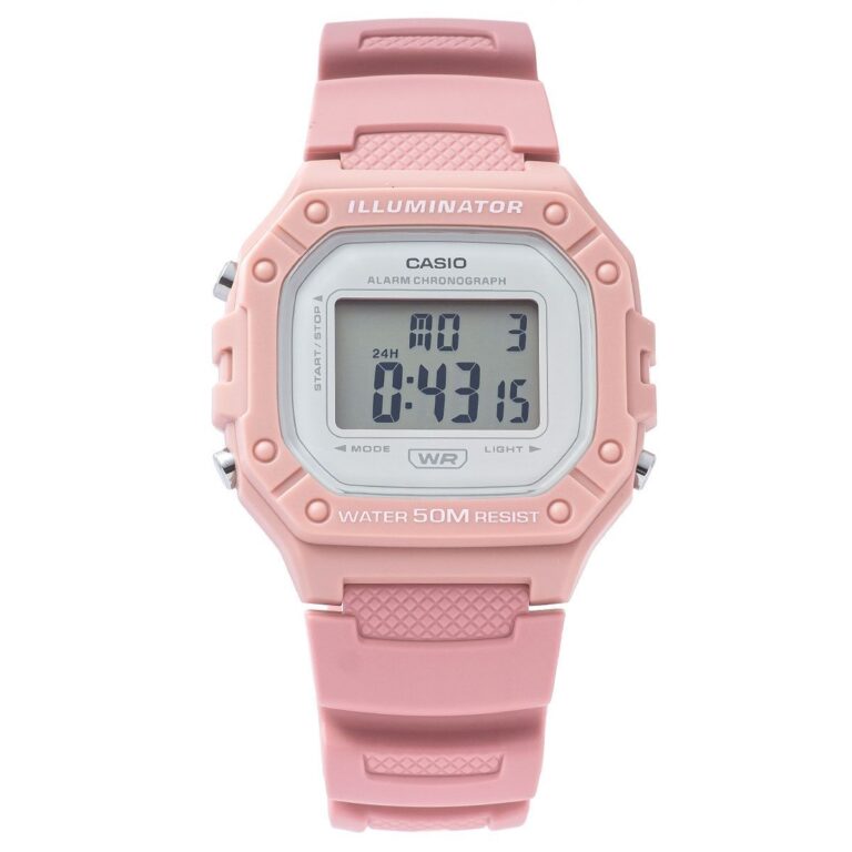 Casio 44.4 × 43.2 mm Unisex W-218HC-4AVDF