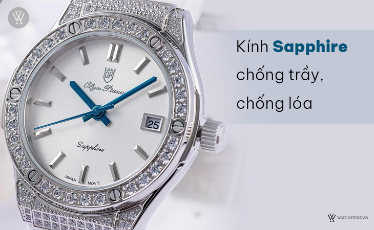 Olym Pianus OP990-45DDGS-GL-T kính sapphire cứng cáp và bền bỉ 