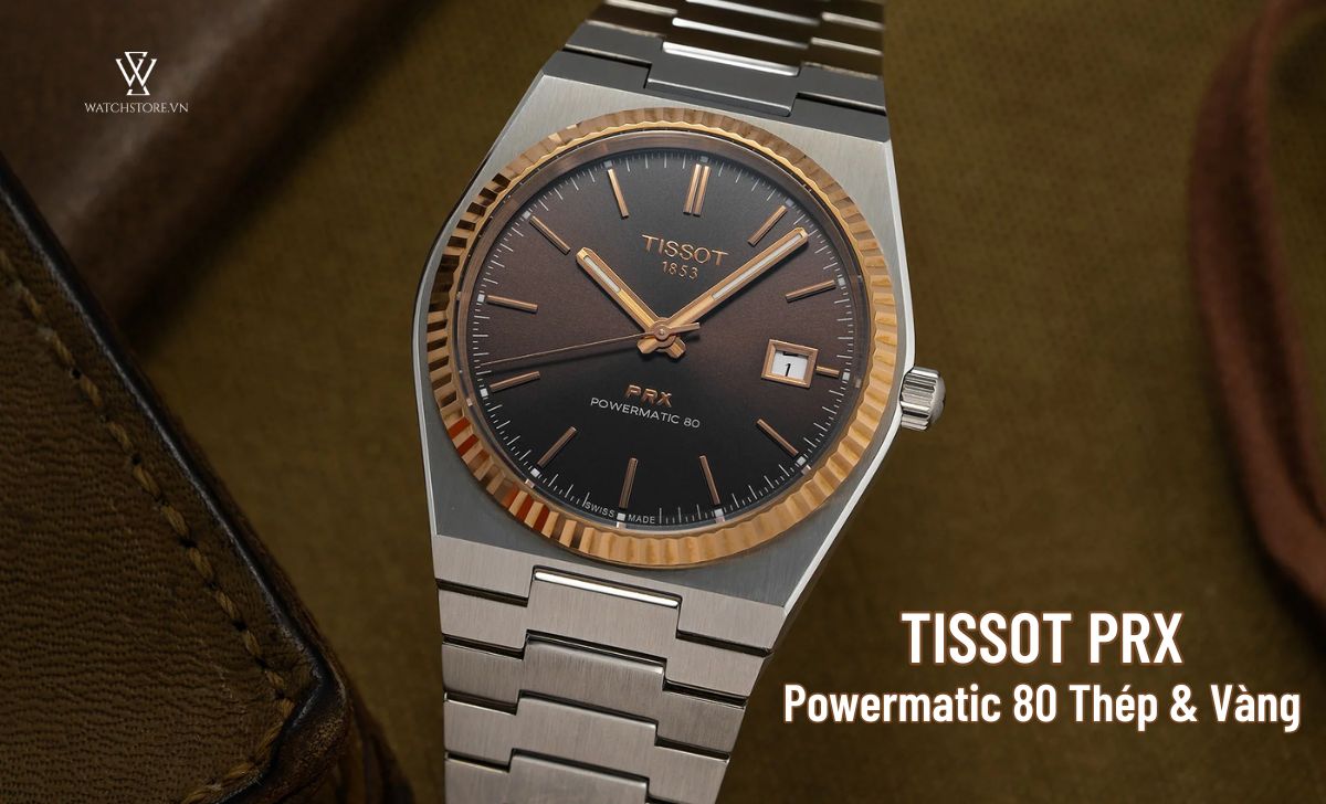 Tissot PRX Powermatic 80 Thép & Vàng