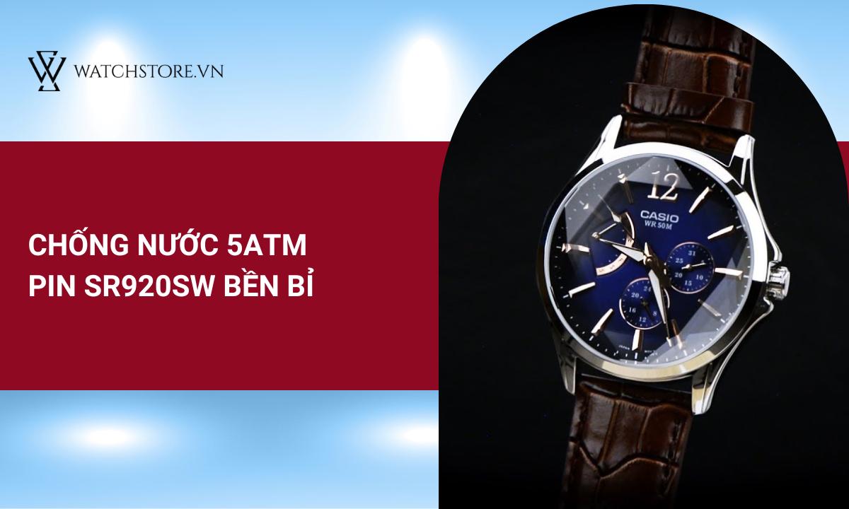 Khả năng chống nước 5ATM, người dùng yên tâm rửa tay, đi tắm, đi mưa