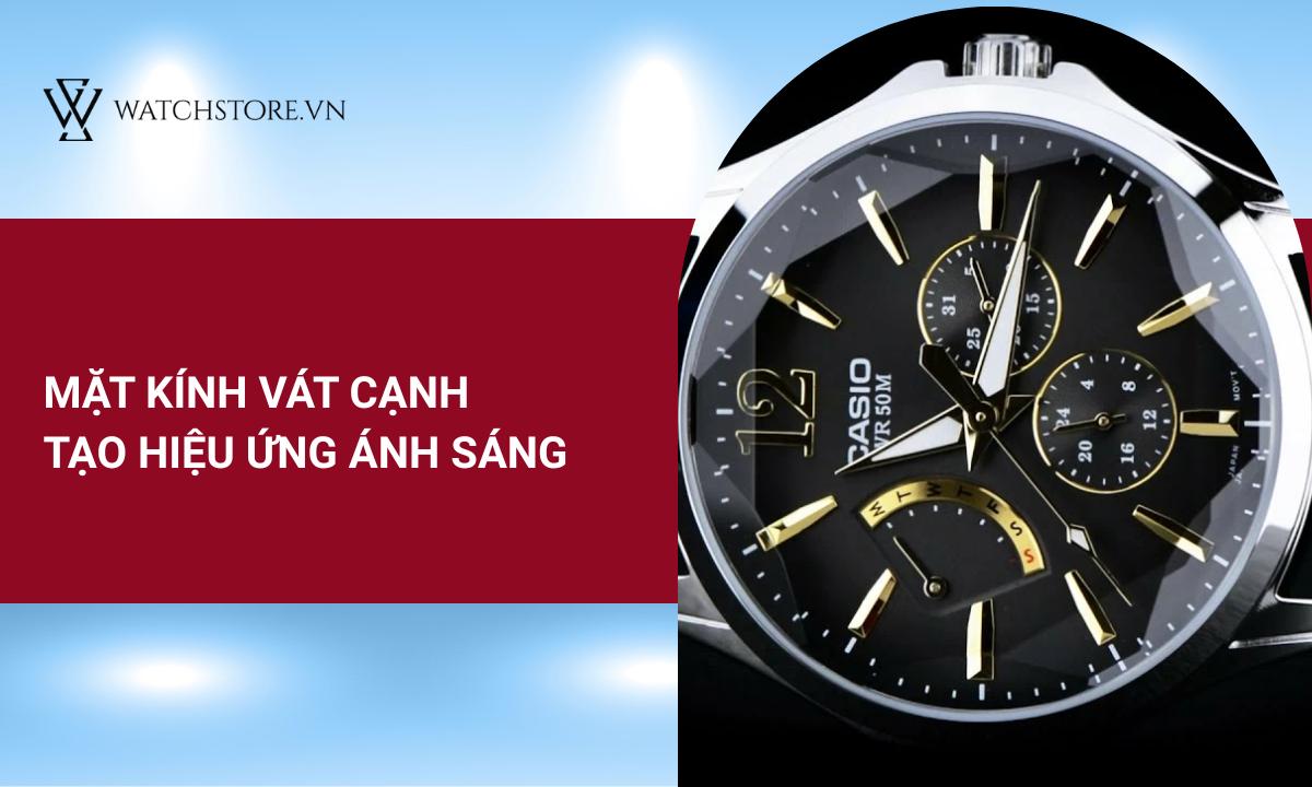 Mặt kính vát cạnh kim cương tạo hiệu ứng ánh sáng lấp lánh