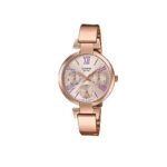 Casio 20mm Nữ LTP-E404PG-4AVDF - Ảnh 1