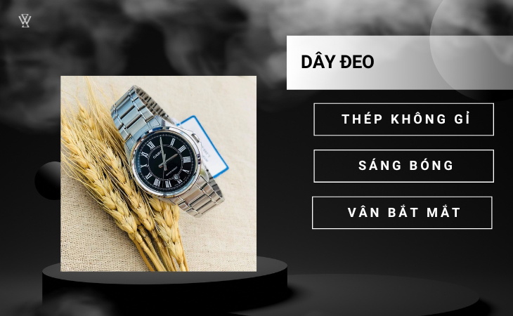 Casio MTP-1400D-1ADF sở hữu dây đeo 316L