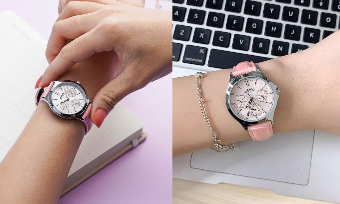 Casio LTP-V300L-4AUDF  hồng pastel