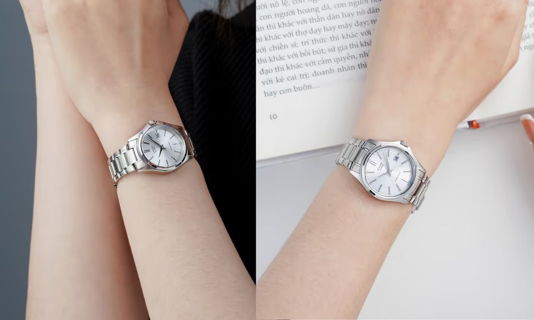 Casio LTP-1183A-7ADF thiết kế cổ điển, mặt trắng