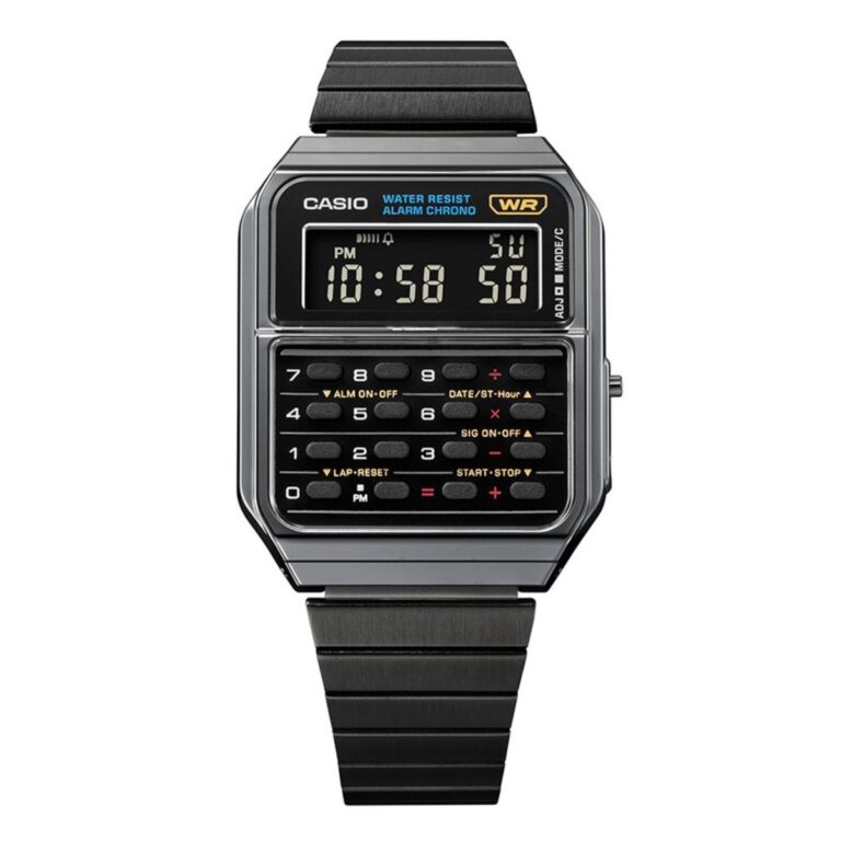 Casio 43.2 × 34.4 mm Unisex CA-500WEGG-1BDF