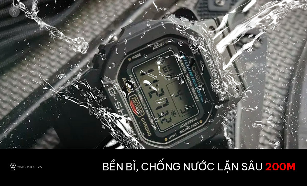 G-Shock DW-5600 4 bền bỉ chống nước 200m