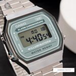 Casio 38.6 × 36.3 mm Unisex A168WA-3AYDF - Ảnh 4