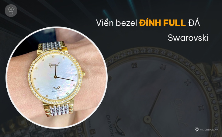 Ogival OG385-022DGSK-T viền bezel đính đá