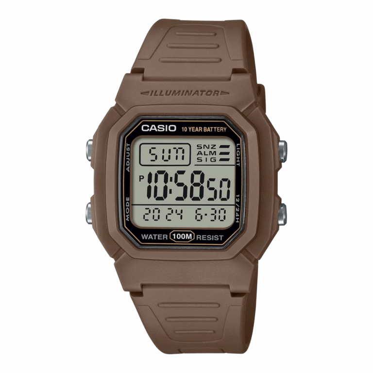 Casio 44.2 × 36.8 mm Nam W-800H-5AVDF