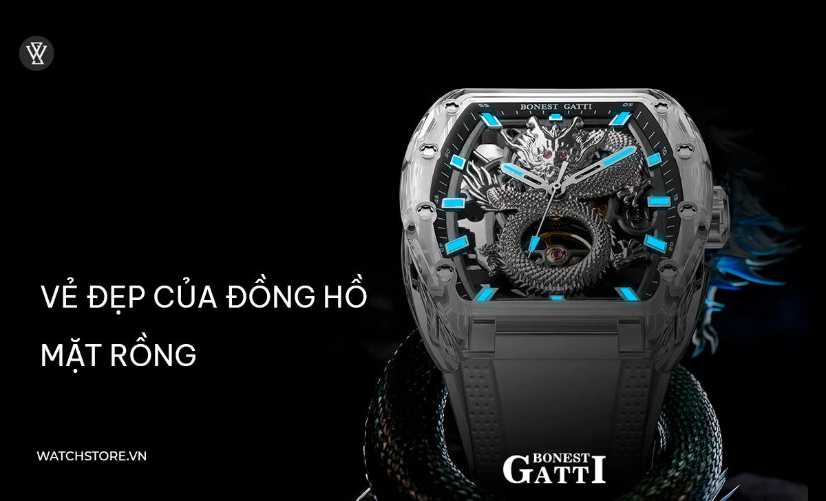 Đồng hồ cơ mặt rồng 2 Vẻ đẹp của Đồng Hồ Mặt Rồng