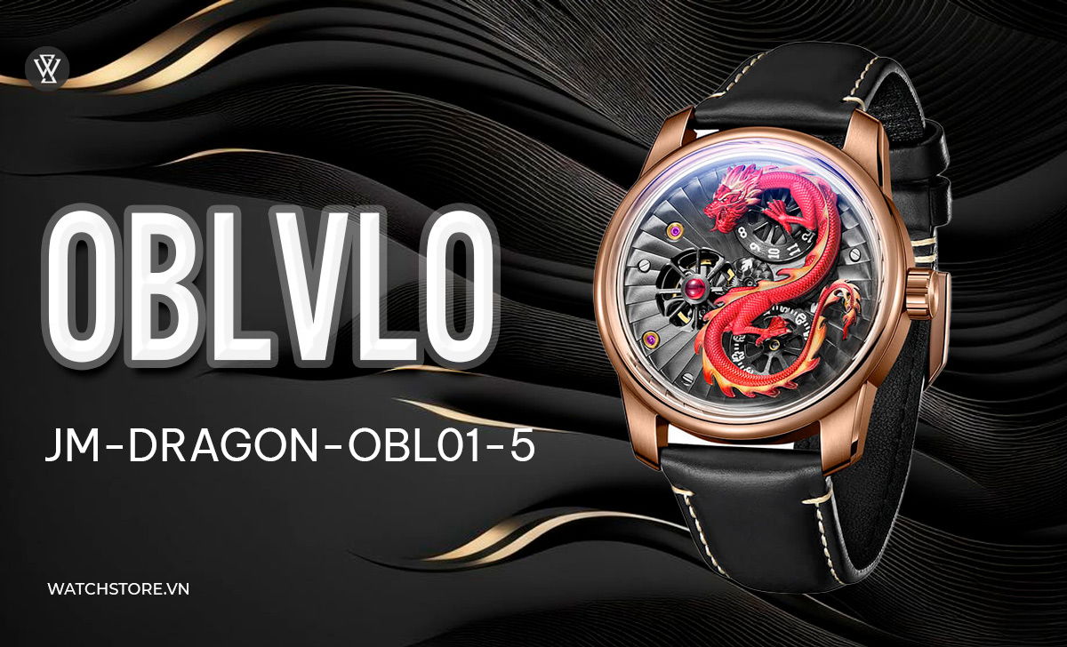 Đồng hồ cơ mặt rồng 7 Oblvlo JM-DRAGON-OBL01-5