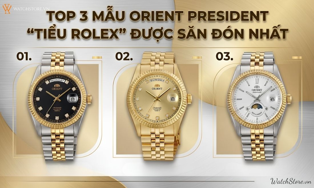 Top 3 mẫu Orient President “tiểu rolex” được săn đón nhất 1 mau dong ho orient presiden 1