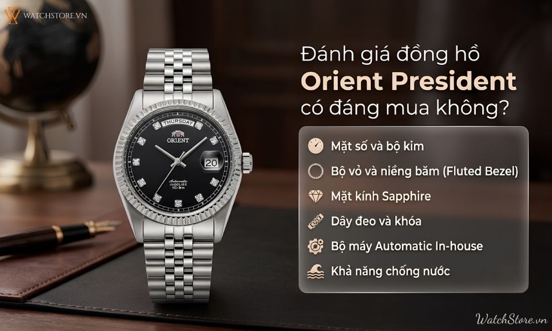 Top 3 mẫu Orient President “tiểu rolex” được săn đón nhất 5 mau dong ho orient presiden 5