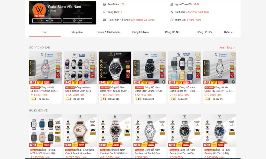 shoppe chinh thuc cua watchstore