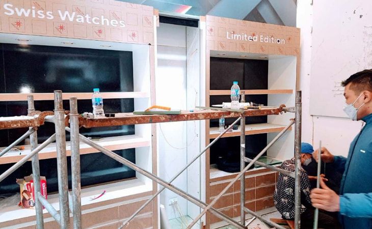 Quá trình thi công cửa hàng WatchStore thứ 4 tại 58 Trần Đăng Ninh, Cầu Giấy, Hà Nội - Ảnh 22 Quá trình thi công cửa hàng WatchStore thứ 4 tại 58 Trần Đăng Ninh, Cầu Giấy, Hà Nội - Ảnh 22