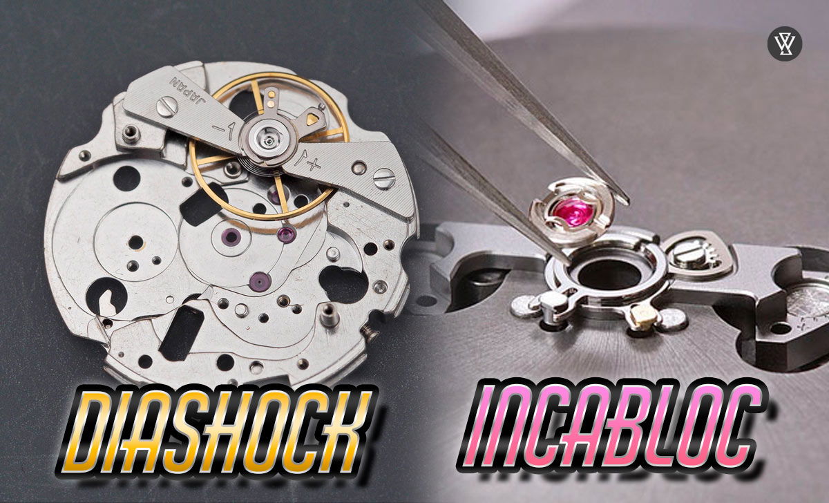Diashock là gì? So sánh Diashock và Incabloc trên đồng hồ 3 Diashock 2