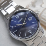 Casio 37mm Nam MTP-V002D-2B3UDF - Ảnh 3