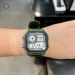 Casio 45 × 42.1 mm Nam AE-1200WHB-3BVDF - Ảnh 11