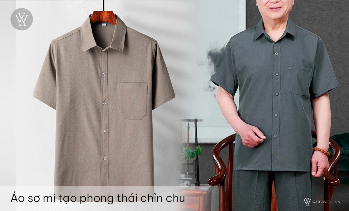 5 quà tặng sinh nhật tinh tế cho bố 40 tuổi hài lòng 2 Áo sơ mi chỉn chu