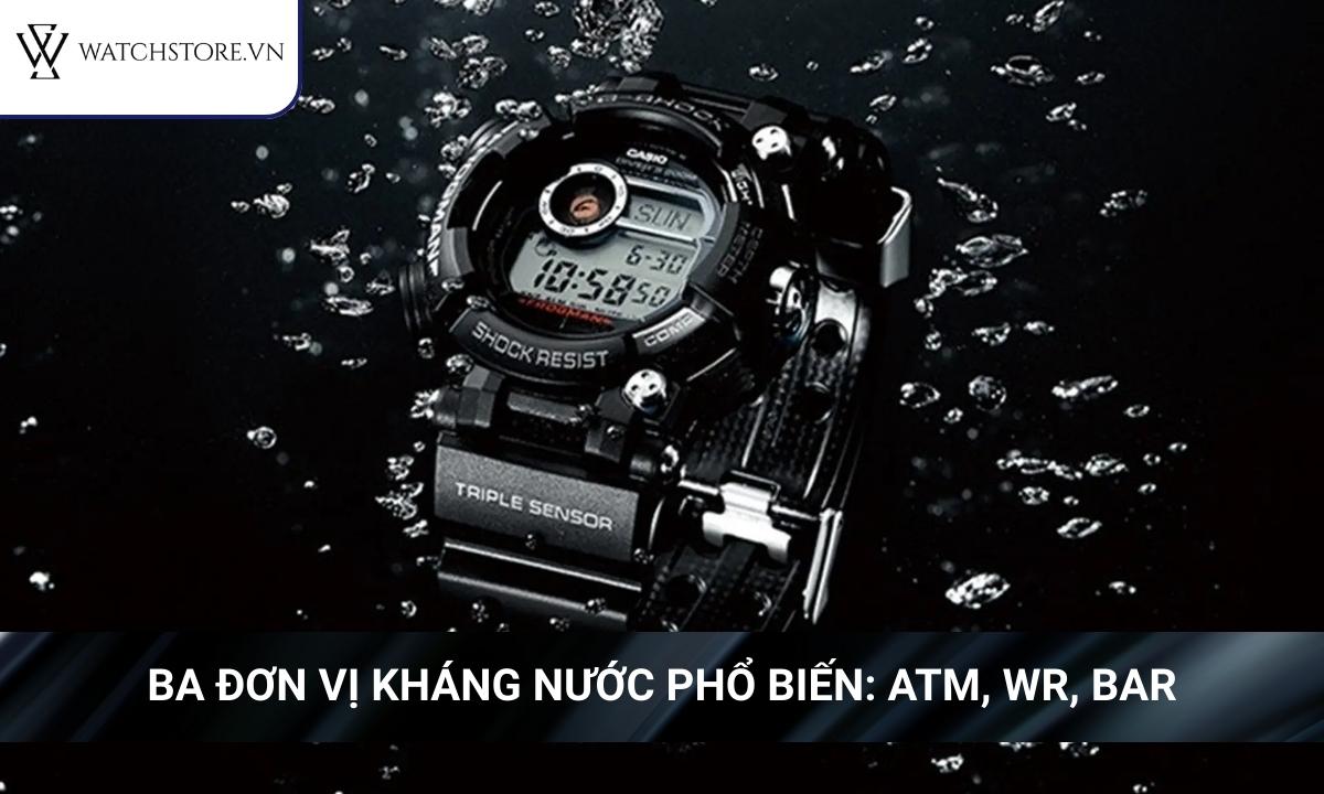 Giải mã chỉ số chống nước của đồng hồ đeo tay cho người mới 1 Chỉ số chống nước thường được biểu thị bằng ký hiệu WR