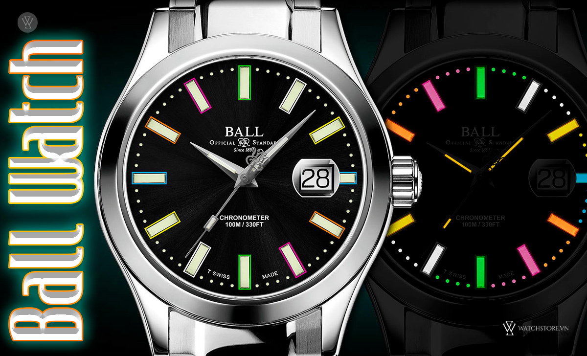 GTLS/H3 là gì? 4 hãng sản xuất đồng hồ dạ quang uy tín 3 Ball Watch