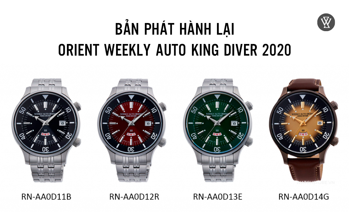 bản phát hành lại Orient Weekly Auto King Diver 2020