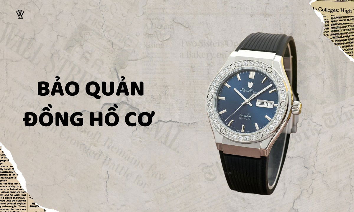 Tiến hành bảo quản đồng hồ chạy bằng cơ 