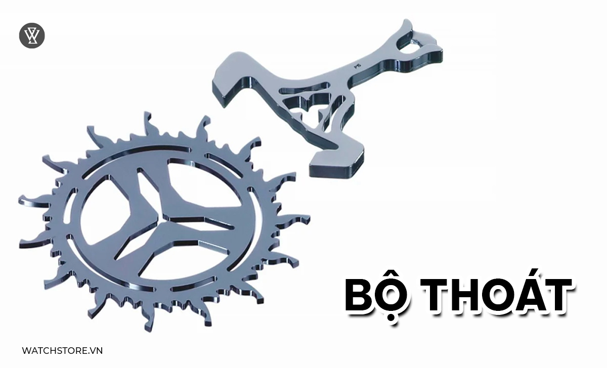 Cấu tạo đồng hồ cơ gồm những gì? 5 bộ phận cốt lõi nhất 5 Bộ thoát