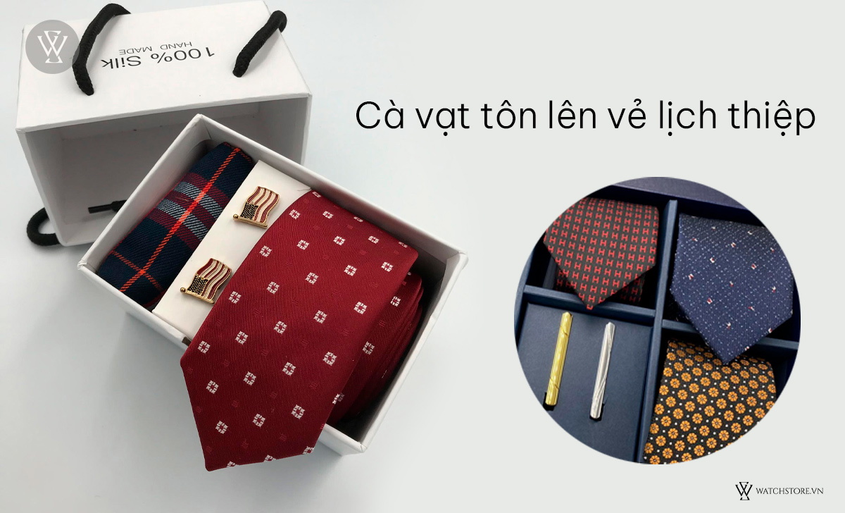 5 quà tặng sinh nhật tinh tế cho bố 40 tuổi hài lòng 5 Cà vạt tôn vẻ lịch thiệp