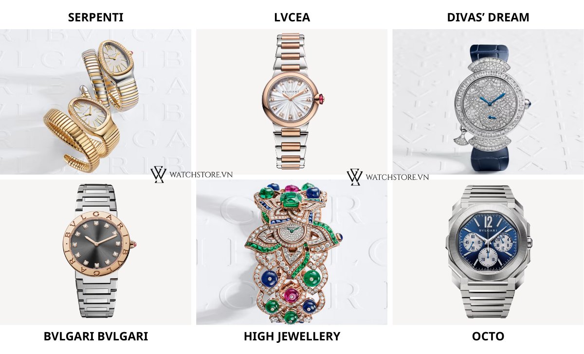 các dòng đồng hồ Bvlgari