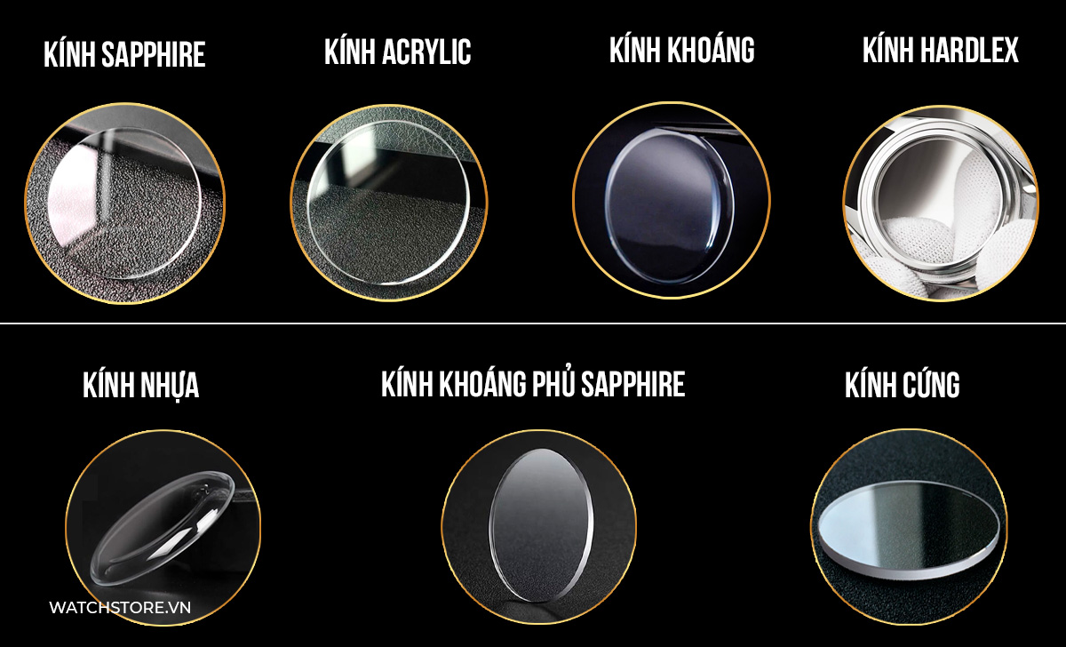 7 loại kính đồng hồ thông dụng, cách phân biệt từng loại 9 các kính đồng hồ phổ biến