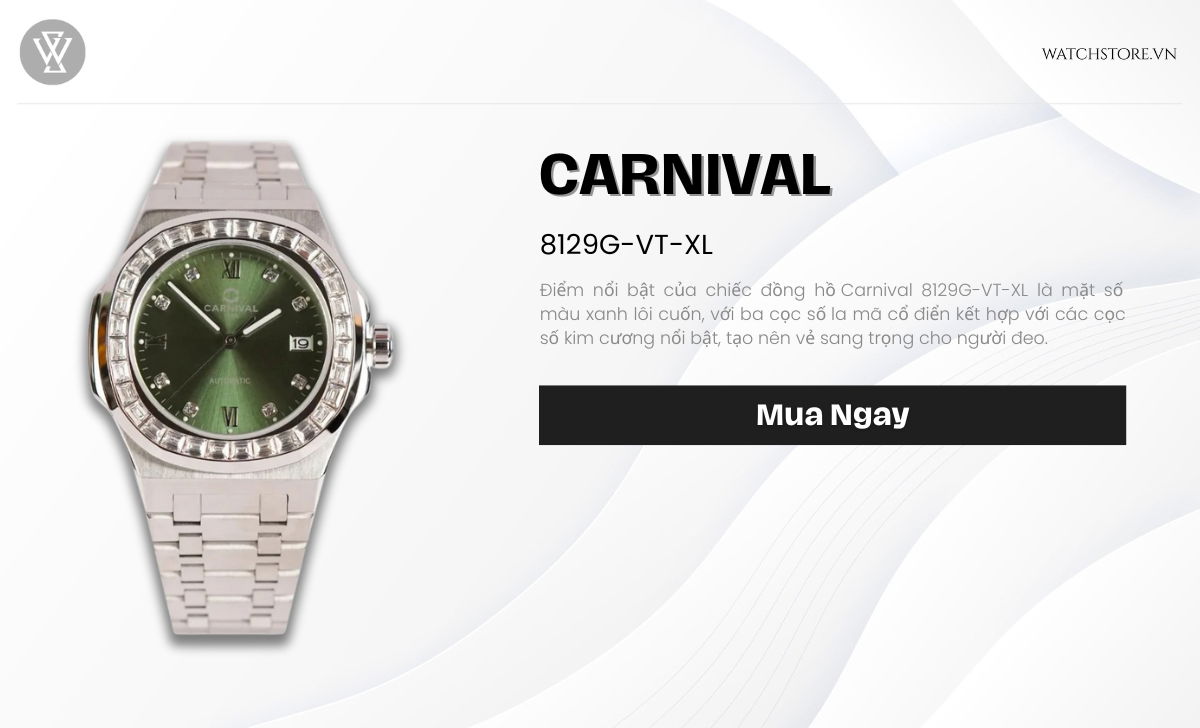 cac mau dong ho nam sang trong carnival 8129g vt xl 5