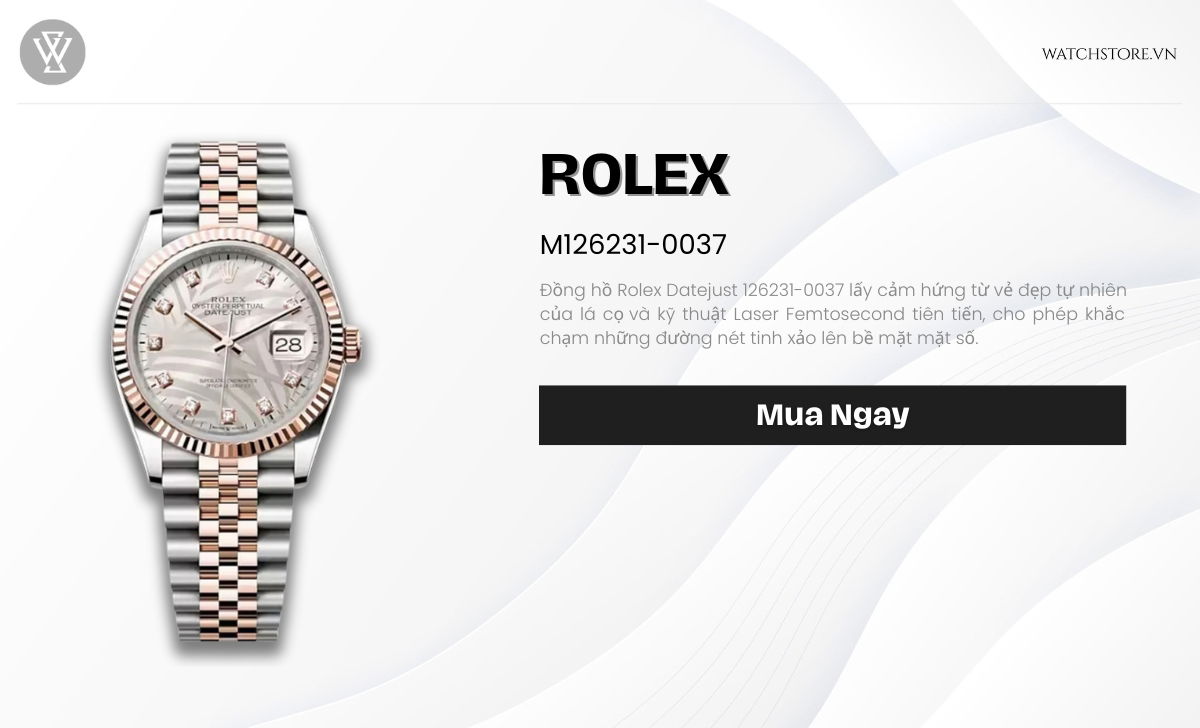 cac mau dong ho nam sang trong rolex m126231 0037 4