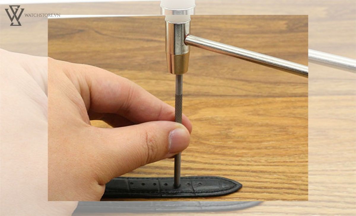 Cách đục lỗ dây da đồng hồ tại nhà chỉ sau 5 giây - Ảnh 5