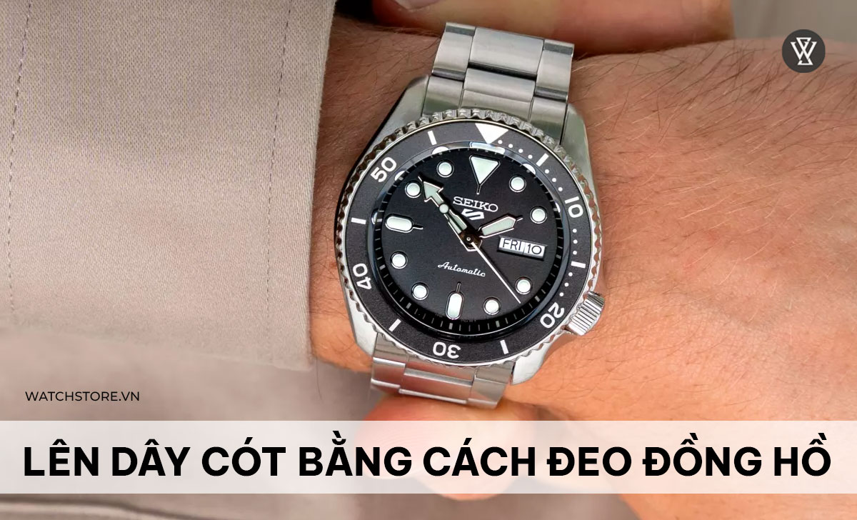 cach len day cot dong ho seiko 5 2