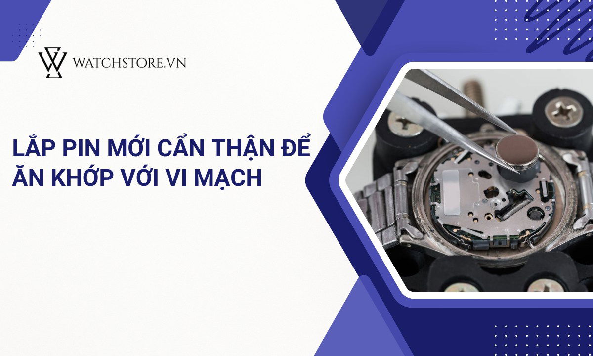  Thao tác lắp pin phải được tiến hành cẩn thận