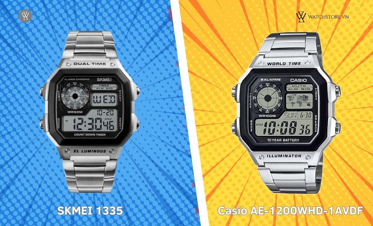 Đồng hồ SKMEI của nước nào? Độ uy tín về chất lượng và giá bán 12 Casio AE-1200WHD skmei 1335