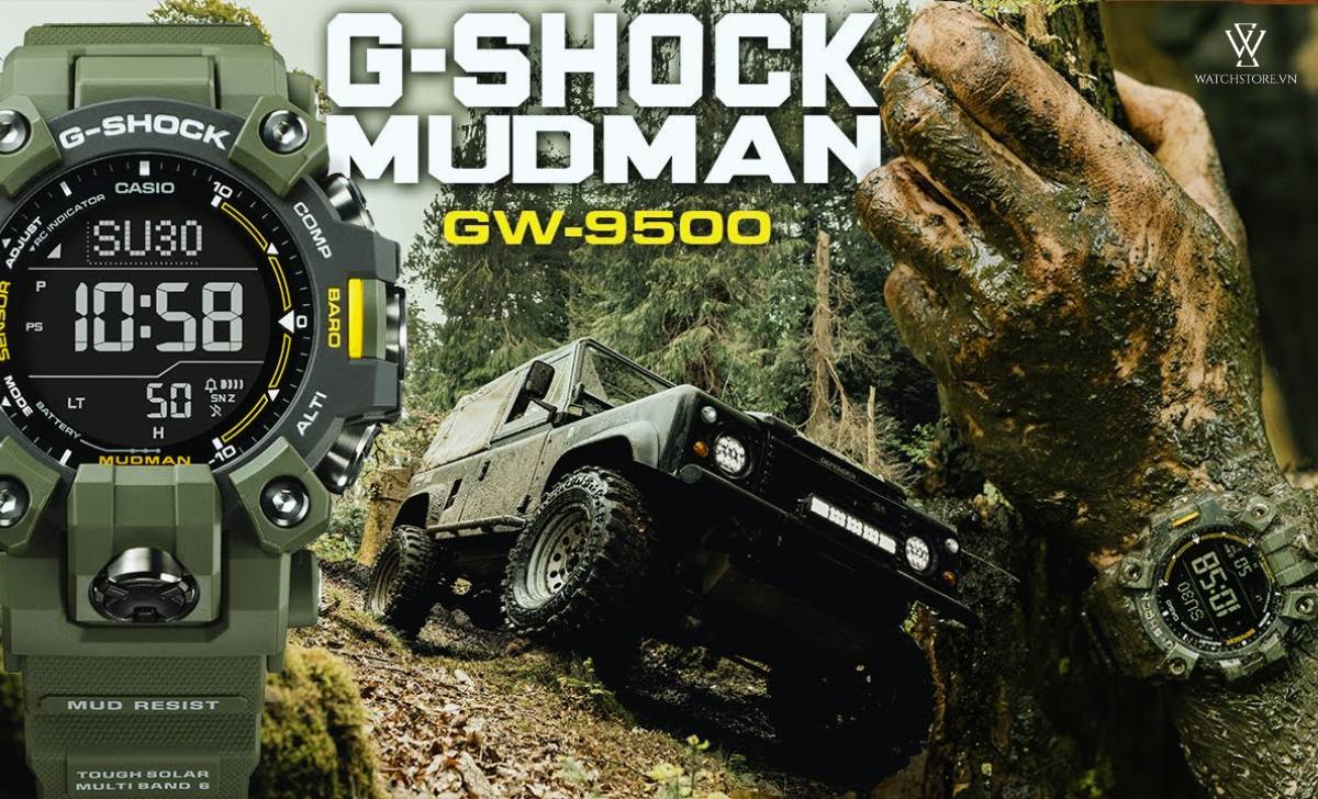 3 dòng đồng hồ Casio đạt giải thưởng iF Design Awards 2024 1 Casio G-SHOCK Mudman GW-9500