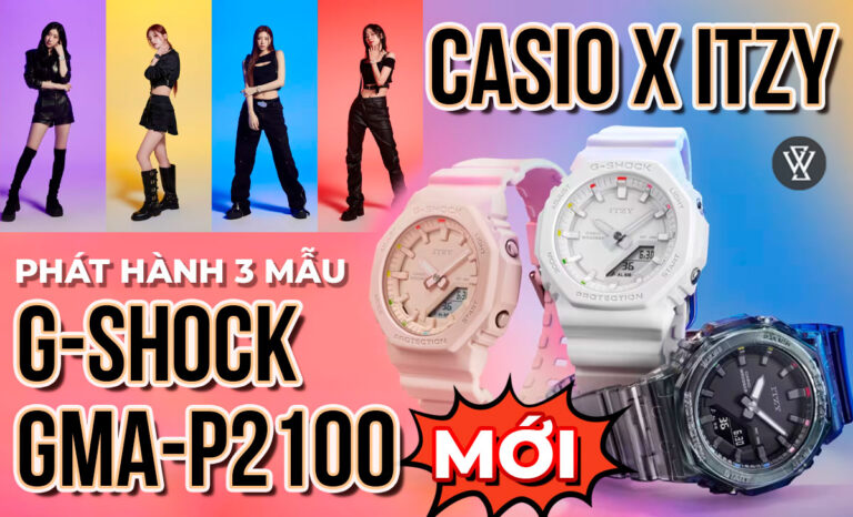 Casio x ITZY phát hành 3 mẫu đồng hồ G-SHOCK GMA-P2100 mới