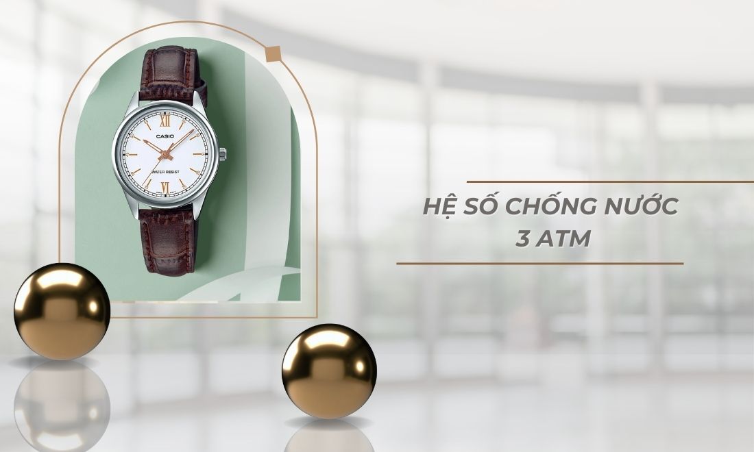 Casio LTP-V005L-7B3UDF chống nước